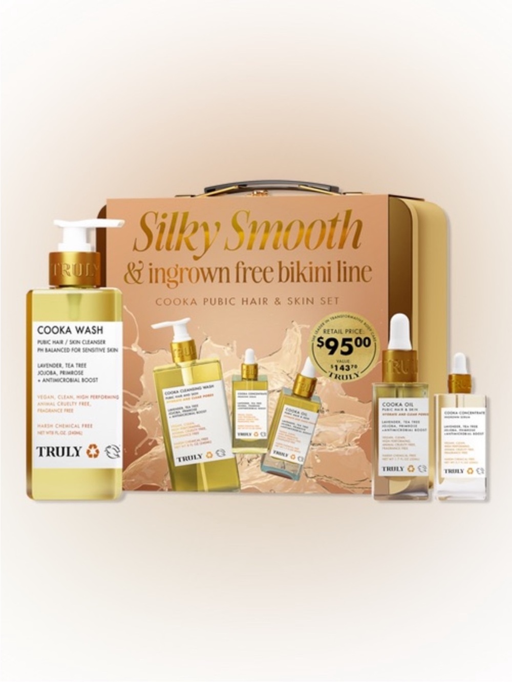 NEW Truly Beauty Silky Smooth Cooka Pubic Hair & Skin Set